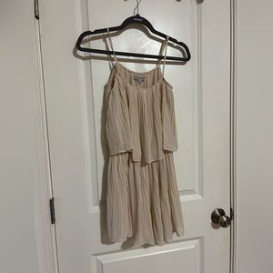 Flowy Cream Romper with Spaghetti Straps